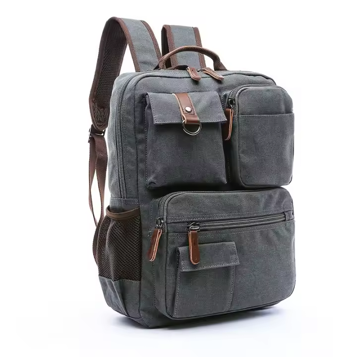 Mochipa De Lona Para Hombres MARKROYAL Bolso De Hombre Para Estudiantes Con Capacidad Para Portátiles De 15 Pulgadas Bolsa Escolar Casual Para Adolescentes - 1
