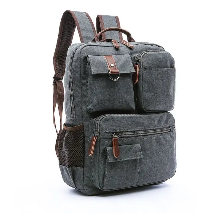 Mochipa De Lona Para Hombres MARKROYAL Bolso De Hombre Para Estudiantes Con Capacidad Para Portátiles De 15 Pulgadas Bolsa Escolar Casual Para Adolescentes - 1