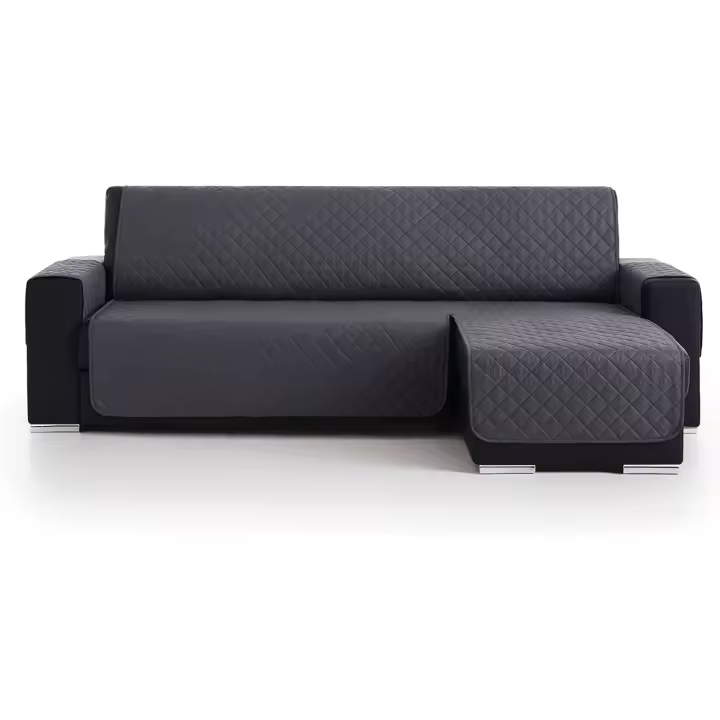 Vivid Torral - Funda Cubre Sofá Chaise Longue Acolchado Reversible Antiácaros Protector Manchas Rombos (Para Brazo derecho y Izquierdo) Válido Hasta 300 cm De Ancho De Brazo A Brazo - 1