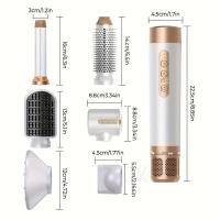 Kit de Estilismo con Aire Caliente, Cepillo de Iones 7 en 1, 1400 Vatios, 110.000 RPM, con Rizador Automático, Difusor y Accesorios para Rizar, Alisar y Peinar - details 1