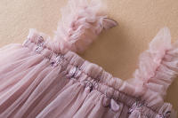 Vestido De Princesa Para Bebé Niña Verano 2024 Con Mariposa 3D Vestido De Cumpleaños De Tul Para Niñas Crianza Ropa Infantil 1-5Años - details 6