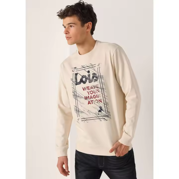LOIS JEANS - Sudadera grafica con cuello caja - 1