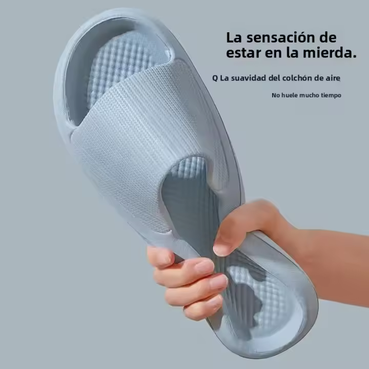 Zapatillas De Baño Para Hombres Y Mujeres Parejas Antideslizantes Impermeables Verano Suave Masajeador No Esponjoso Moda Casa - 1