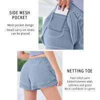 Shorts Deportivos Para Mujer Con Bolsillos Y Lining Bajos Secado Rápido Para Gimnasio Y Ejercicio - details 9