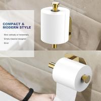 Toilet Roll Holder Self Adhesive, SUS 304 Stainless Steel Wall Mounted Toilet Paper Holder for Bathroom,Toilet, Kitchen,- No Drilling - details 0