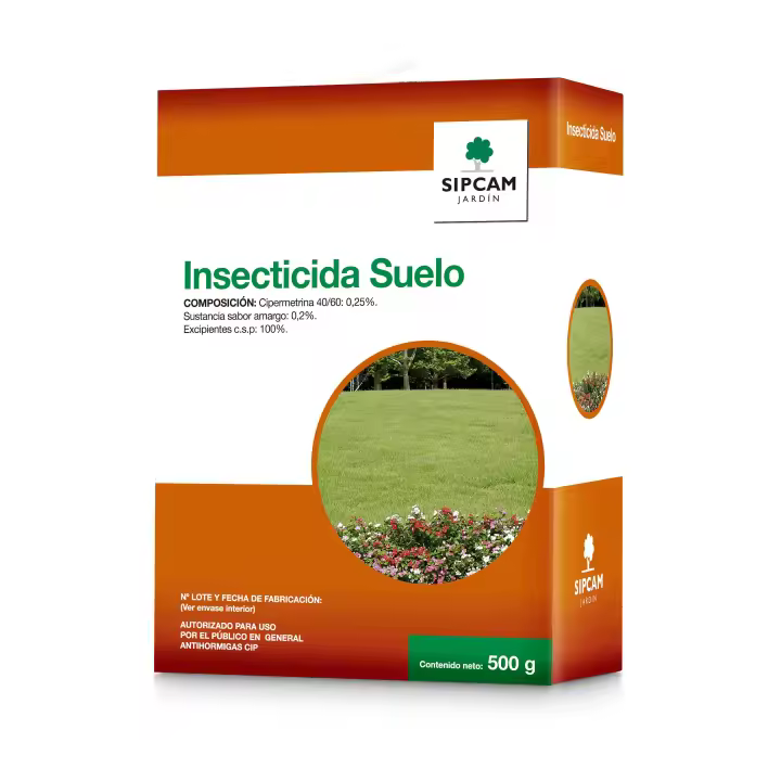 SIPCAM JARDIN - INSECTICIDA SUELO 500gr - Cipermetrina 0,25% - 1