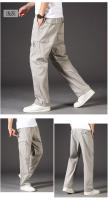 Pantalones De Cargo Casual Para Hombre Clásicos Con Bolsillos Cierre De Cremallera Tallas Grandes Y Extra Grandes Deportivos Y Al Aire Libre Color Caqui Y Gris - details 5