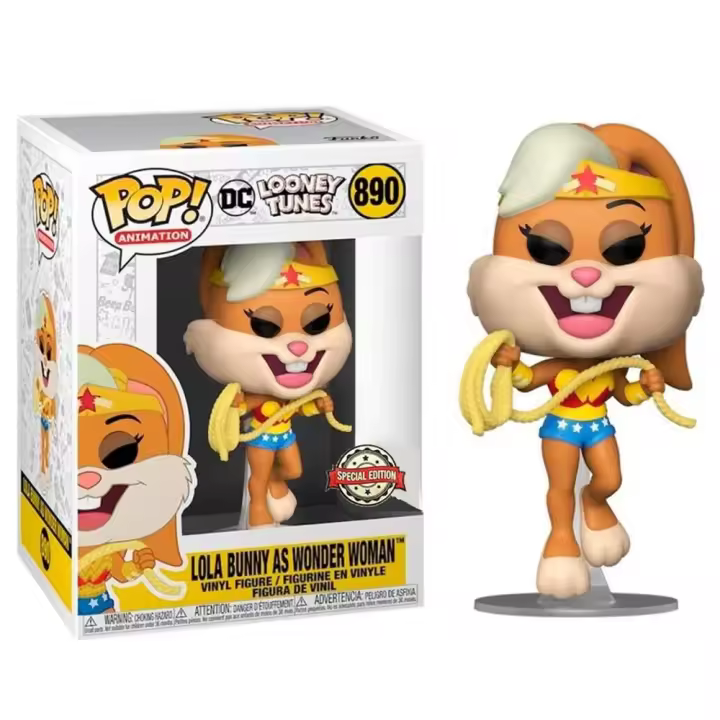 Funko Pop! DC Looney Tunes - Lola Bunny es Wonder Woman EXCLUSIVO, 51735, Nº890 - 1