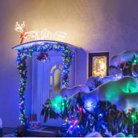 Luces De Navidad LED Super Brillantes 24V Cadena De Luces Verde Alambre Impermeable Para Exterior Decoración De Jardín Guirnalda De Fairy Para Exterior - details 6