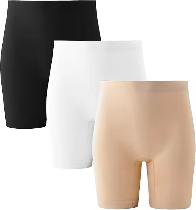 Pantalones Cortos Vestido Braga Anti Roce 3 Pack Pantalon Antirozadas Mujer Debajo DE LA Falda - 1