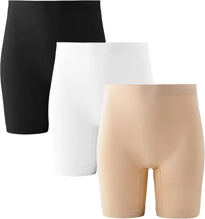 Pantalones Cortos Vestido Braga Anti Roce 3 Pack Pantalon Antirozadas Mujer Debajo DE LA Falda - 1