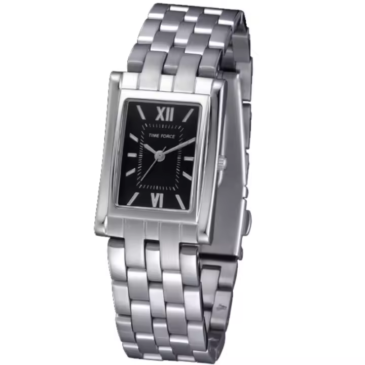 Time Force Tf4044l01m  Reloj Para Para Mujer Color Plateado - 1