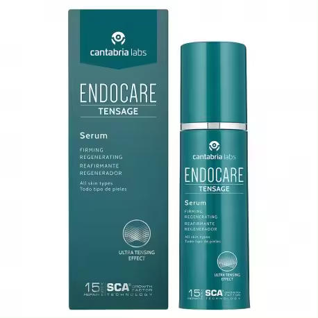 Endocare Tensage Serum / Crema Antiarrugas, Antiflacidez, Regeneradora Antiedad y Nutritiva, con Efecto Tensor Inmediato, 30 Ml - 1
