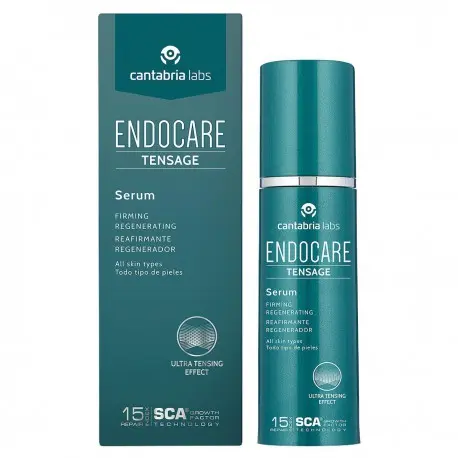 Endocare Tensage Serum / Crema Antiarrugas, Antiflacidez, Regeneradora Antiedad y Nutritiva, con Efecto Tensor Inmediato, 30 Ml - 1