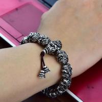 Creative pulsera "Black Myth: Wukong", de metal del Artesanía Mono Rey, pulsera retro de Plata tailandesa de imitación para helbres - details 5