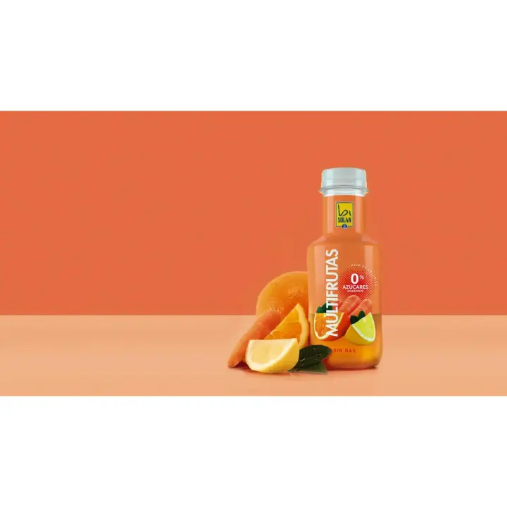 Solan de cabras - Agua mineral multifrutas Bisolan 24x33cl - 1