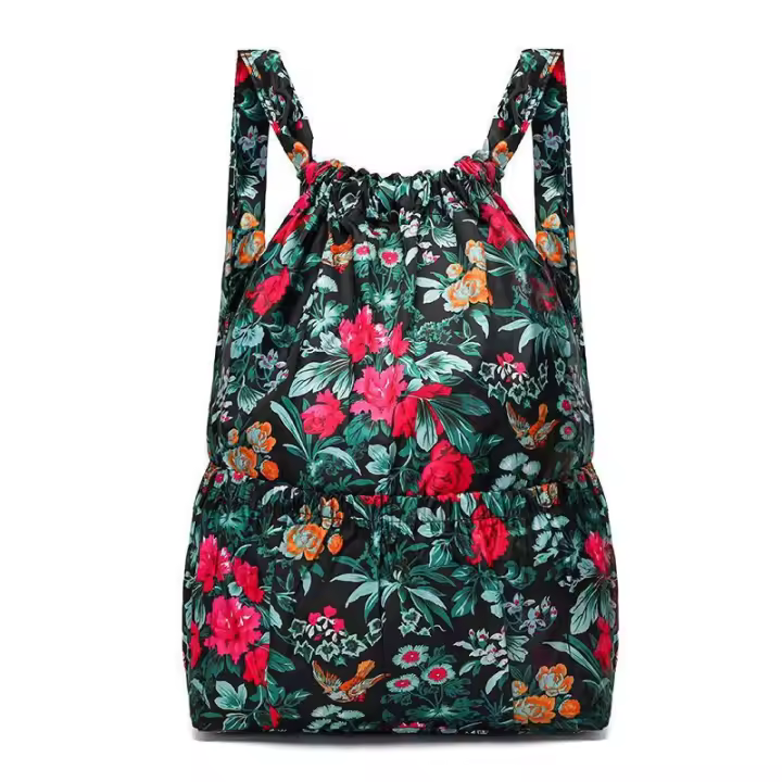 Mochila versáril de Nailon con Cordón para Mujer, Bolsa de cambio de gran capacidad, mochila de viaje Ligera - 1
