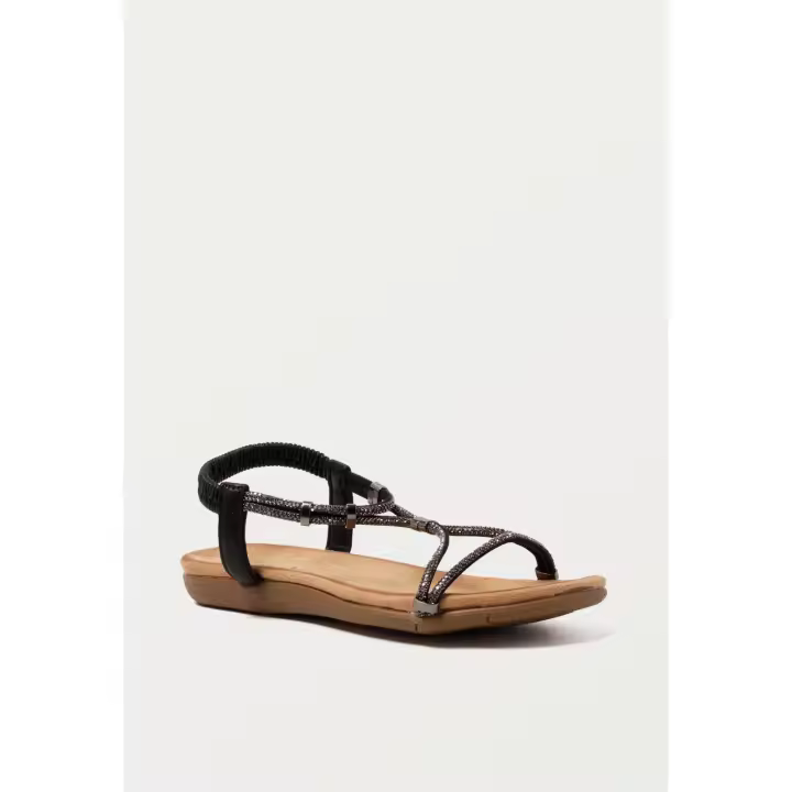 Sandalia de mujer negro VAS 60-1155 - 1