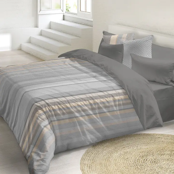 NATURALS  - Funda Nórdica Estampada - Algodón Extrasuave - Incluye Funda Nórdica + 1 o 2 Fundas de Almohada - Funda de Edredón Fabricada en España - Cama 90/105/135/150/180 cm - 1