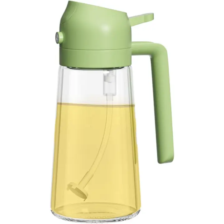 ONFENG OF2533 Pulverizador Aceite Spray Cristal 2 IN 1  Aceitera Antigoteo  Spray Aceite Cocina Para Freidora De Aire  Rociador Para Cocinar  Dosificador 450ml - 1