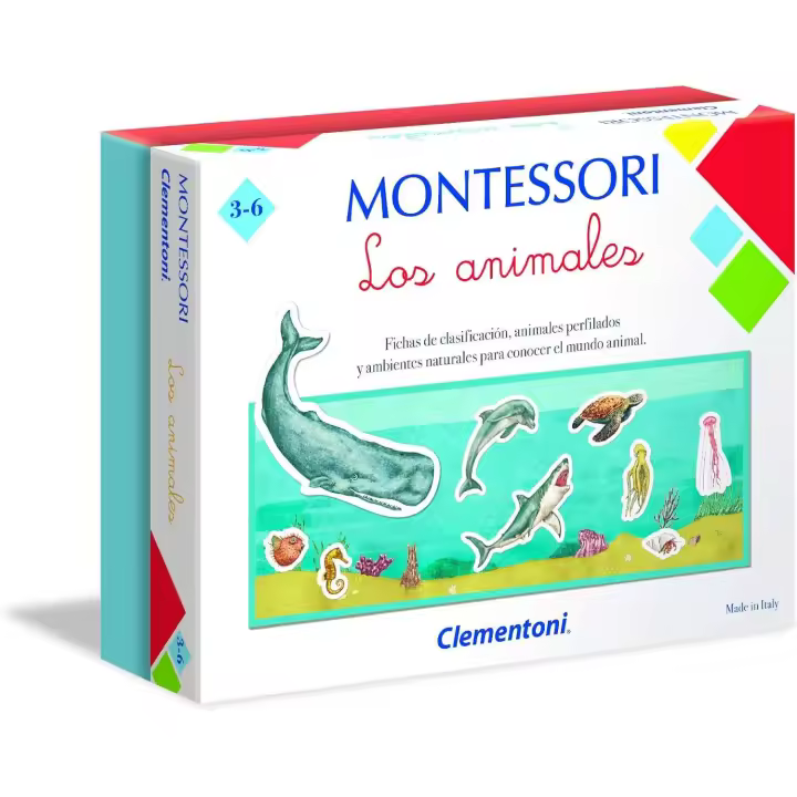 Montessori Los Animales aprende a clasificarlos según su hábitat - Clementoni 55291 - 1
