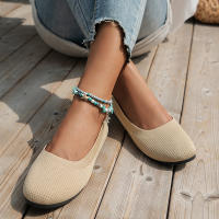 Zapatillas De Ballet Planas Para Mujer Confortables De Tejido Casual Slip on Oficina Barco Talla Grande Mocasines Redondas - details 23