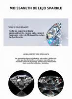 Pulsera De Plata Esterlina 925 Con Moissanita VVS1 0.25CT Pulsera De Cadena Lab Diamond Elegante Para Mujer Joyería Fina - details 1
