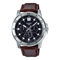 Reloj deportivo hombre Casio MTP-VD300L-1E  45mm correa de cuero  resistente al agua - details 0