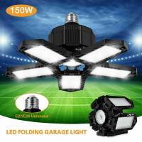 Lámpara De Techo LED Deformable 150W Para Garage 15000LM 6500K Base E27/E26 Iluminación Para Basements Almacén Y Workshop - details 0