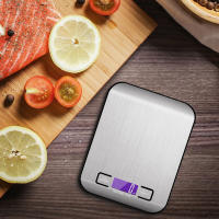 Báscula De Cocina Portátil 5kg/1g En Acero Inoxidable Con Pantalla LCD Retroiluminada Herramienta De Medición Para Alimentos Y Café - details 5