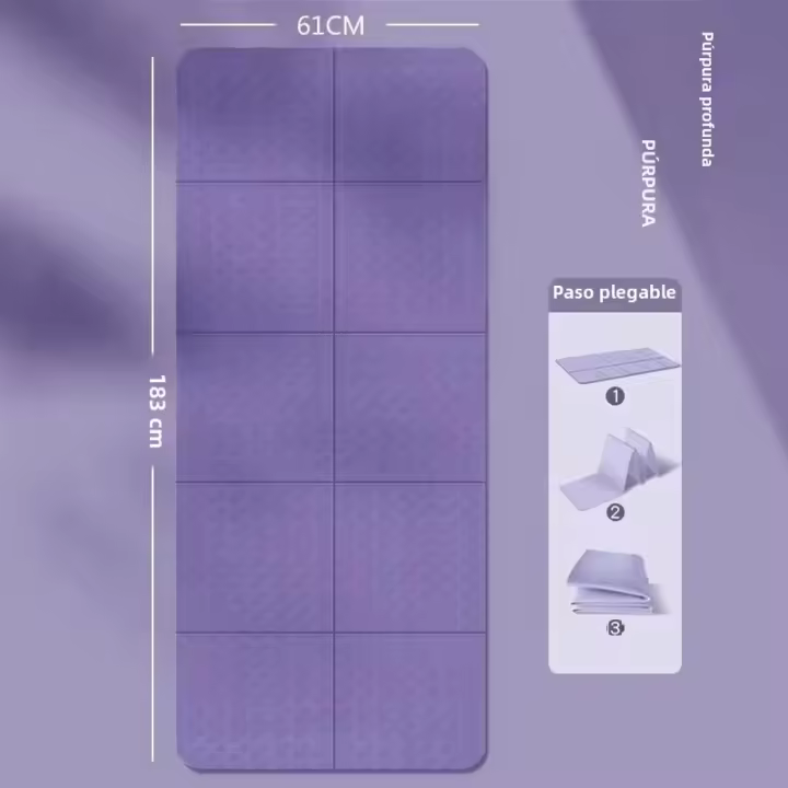 Manta De Yoga Plegable Portátil Antideslizante Gruesa Para Fitness Hogar Niños Estudiantes Matrimonio Anti Deslizamiento - 1