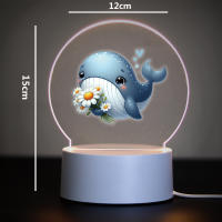 Lámpara De Mesa LED Creativa Con Forma De Animal Luz Nocturna De Acrílico Para Decoración De Habitaciones Regalo Para Hogar - details 3