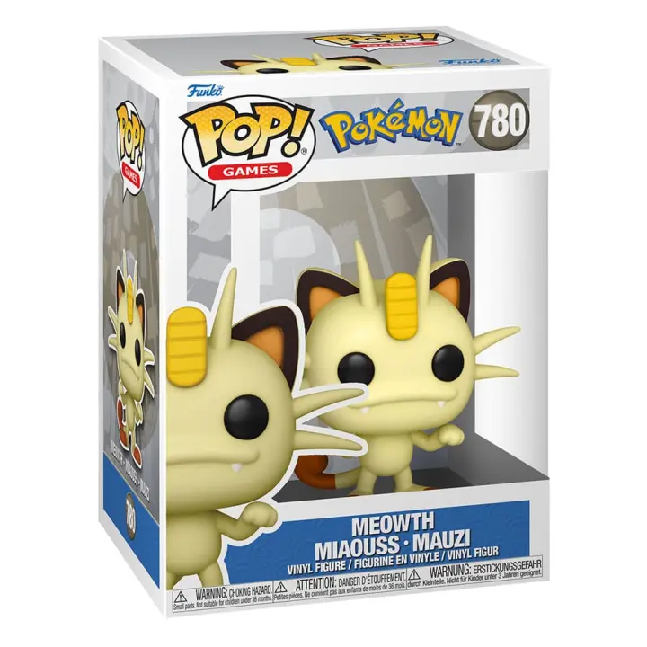 Funko Pop! 780 Games: Pokemon - Meowth - Figura de Vinilo Coleccionable - Idea de Regalo- Mercancia Oficial - Juguetes para Niños y Adultos - Video Games Fans - Muñeco para Coleccionistas y Exposición - 1
