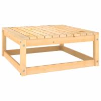 vidaXL Taburete de jardín madera maciza de pino 70x70x30 cm en color Negro/Marrón miel/Natural | cómodas modernas ergonómicas para comedor cocina salón hogar - details 2