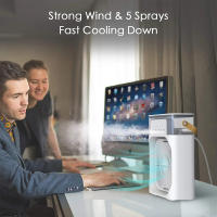 Ventilador De Escritorio Portátil Humidificador Y Aire Acondicionado USB Para Oficina Y Dormitorio Con 3 Velocidades De Ventilación Y Función De Spraying - details 1