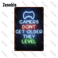 Tin Sign De Metal Video Games Decoración Para La Habitación Del Juego Zona Gamer Placa De Hierro Decorativa Rectangular - details 24