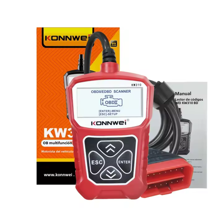 KONNWEI KW310 OBD2 Herramienta De Diagnóstico Para Coche Lector De Códigos Con Soporte Para Ruso PK ELM 327 V1.5 - 1