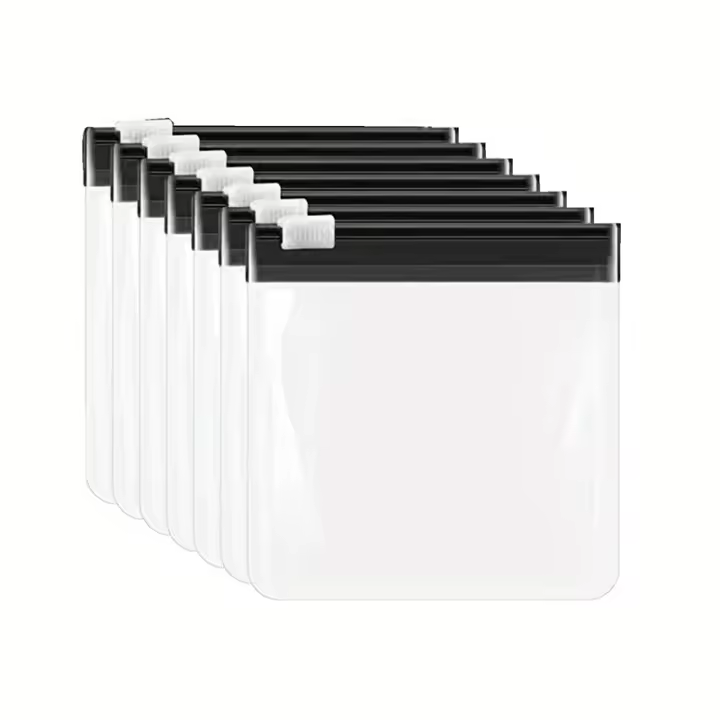 7PCS Bolsas Reutilizables Para Medicamentos Y Joyas Organizador De Almacenamiento Con Cierre De Cremallera Colores Variados - 1