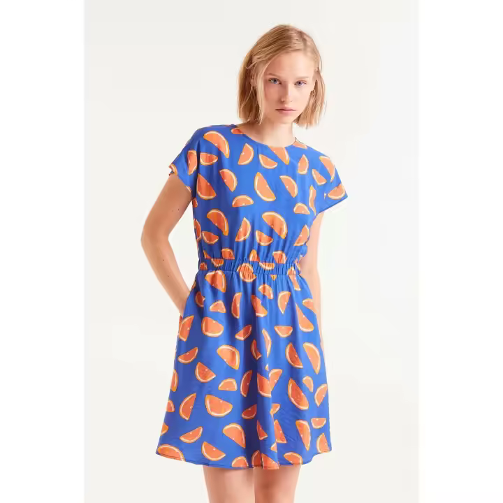Compañia Fantastica Vestido Corto Estampado Pomelos - 1