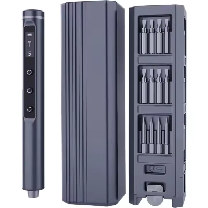 Juego De Destornilladores Eléctricos 49 En 1 Con Bits Magnéticos De Precisión Y Pantalla Para Reparación De Electrónica Teléfonos Cámara Laptop Relojes - 1