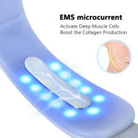 Cecodadi Mascarilla EMS Profesional - Lifting V Microcorrientes + LED Roja/Azul, 5 Modos Antiarrugas, Portátil Plegable para Cuidado Facial - details 11