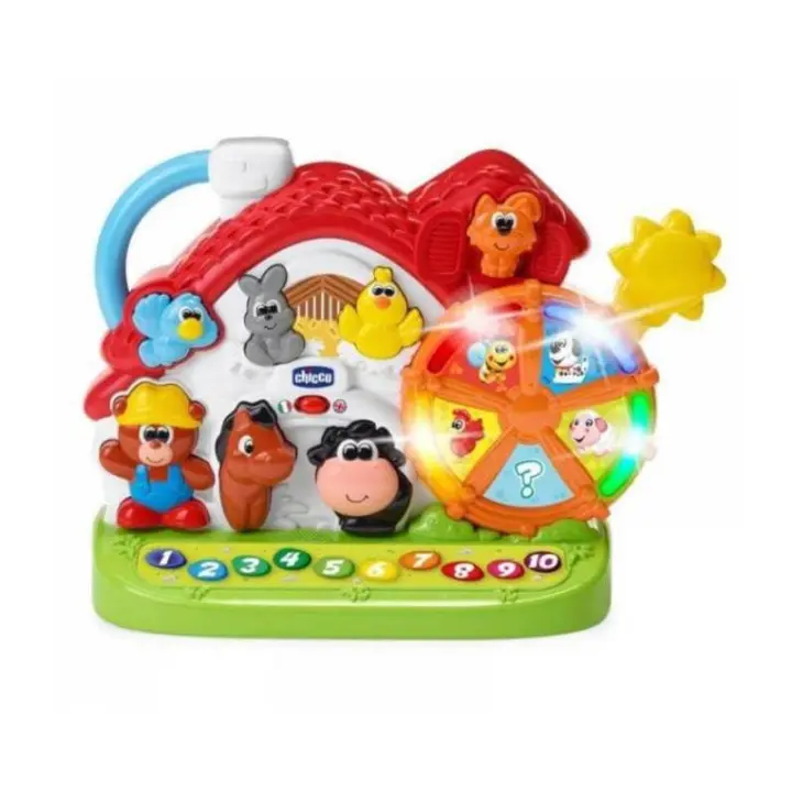 Chicco Granja Sonora Bilingüe - Juguete Apilable y Anidado para 10 Meses - Sonido Divertido - 1
