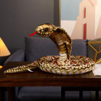Juguete De Peluche Cobrera Simulación Muñeco De Serpiente Enrollada Decoración Para Fiestas De Niños Y Halloween Material De Peluche Corto Relleno De Poliéster - details 7