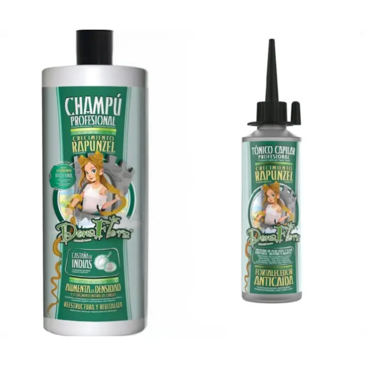 Dona Flora Rapunzel Shampoo 1000ml + Tónico Capilar 70ml Pack 2 – Rapunzel Dona Flora Crecimiento Cabello - 1