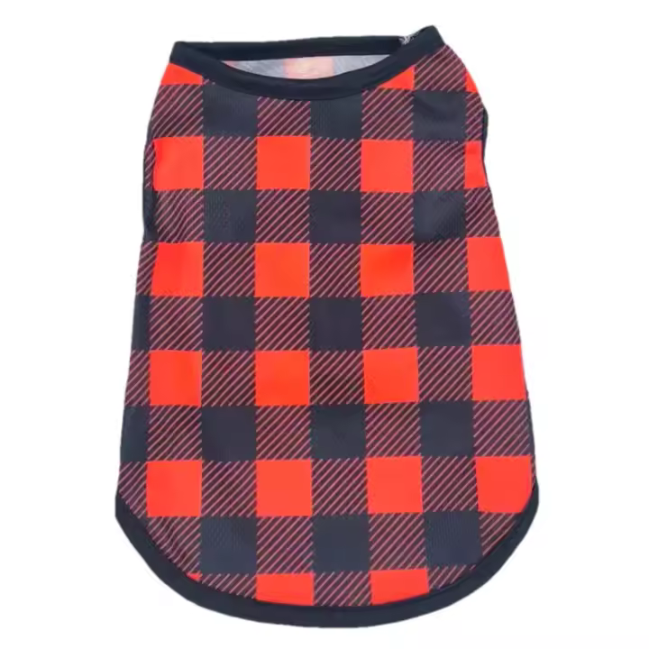 Camiseta De Verano Para Gatos Y Pequeños Perros Ropa Transpirable Con Estampado a Cuadros Suave Y Cómoda Para Gatitos Chihuahuas Pugs - 1