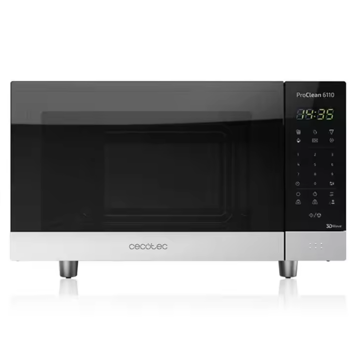 Microondas ProClean 6110 Cecotec 23L 800W 8 programas/mandos digitales negro - 1
