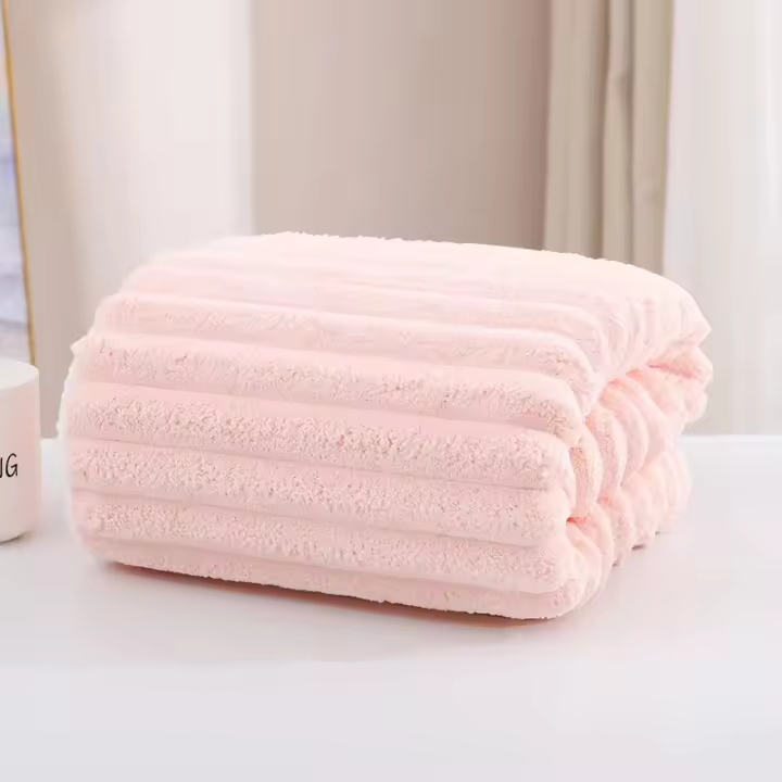Toalla De Baño De Velours Aumentada Y Engrosada Amigable Con La Piel Y Absorbente Toalla De Playa Para Adultos Conjunto De Toallas - 1