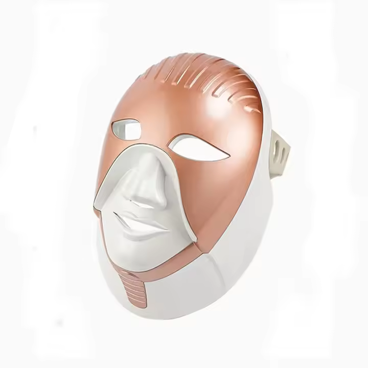 Máquina De Belleza Facial Y Cuello Sin Cable Con 7 Colores De Foton Máscara De Cuidado De Piel LED Rejuvenecimiento De La Piel Material Plástico - 1