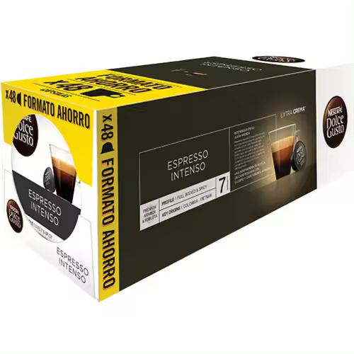 DOLCE GUSTO Espresso Intenso O CON LECHE Pack 96 cápsulas Dolce Gusto AHORRO - 1