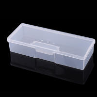 Caja De Almacenamiento Para Uñas Rectangular Y Transparente De Plástico Con Espátula Lápiz Y Archivo De Pulido Para Arte De Uñas - details 4